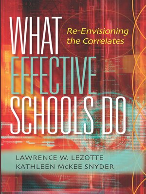 cover image of What Effective Schools Do